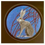 Framed Artwork by Abigail Anderson Featuring Hare Motif