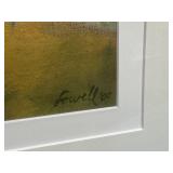 Framed Landscape Painting by Faith Lowell, Signed