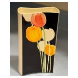 Vintage Mikasa Art Deco 8 inch Concave Vase by Michael Lax