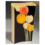 Vintage Mikasa Art Deco 8 inch Concave Vase by Michael Lax