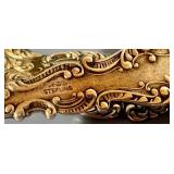 Set of 2 Antique Sterling Silver Gilt Spoons 1894 Monogrammed