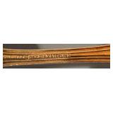 Set of 2 Antique Sterling Silver Gilt Spoons 1894 Monogrammed