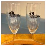 Minnesota Collectibles Set with Towels, Mugs, Champagne Flutes, and Wooden Caddy