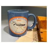 Minnesota Collectibles Set with Towels, Mugs, Champagne Flutes, and Wooden Caddy