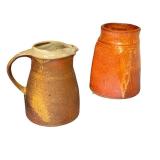 Assorted Artisan Pottery Collection with Bowls, Mugs, and Pitcher