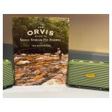 Orvis Small Stream Fly Fishing Book with 2 Fly Lure Cases