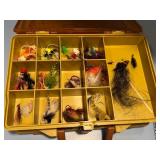 Plano Magnum Tackle Box with Assorted Fishing Flies and Lures