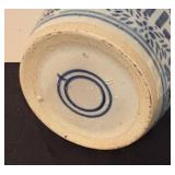 Vintage Blue and White Ginger Jar