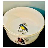 Collection of 4 Vintage Porcelain and Ceramic Serving Pieces Including Minton and Bird Motif