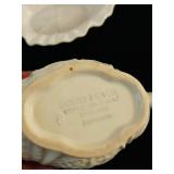 Collection of 4 Vintage Porcelain and Ceramic Serving Pieces Including Minton and Bird Motif