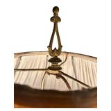 Pair of Ceramic Table Lamps with Floral Design