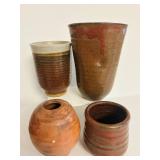 Set of 8 Studio Pottery Vases and Bowls, Abigail and Mary Anderson Pieces