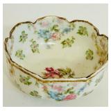 Haviland France Limoges Bowl and Underplate with Floral Pattern