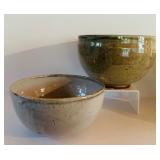Handcrafted Pottery Collection Including Bowls, Mug, and Vase