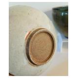 Handcrafted Pottery Collection Including Bowls, Mug, and Vase