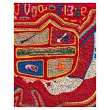 Framed Vintage Mexican Mola Textile Artwork