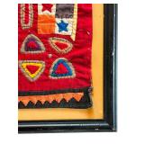Framed Vintage Mexican Mola Textile Artwork