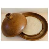 Set of 6 Vintage Handcrafted Pottery Bowls and Serving Pieces