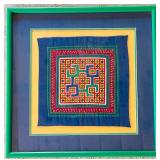 Vintage Framed Ethnic Textile