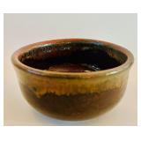 Set of 5 Handmade Glazed Pottery Bowls
