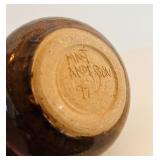 Set of 5 Handmade Glazed Pottery Bowls