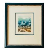 Framed European Village Art Print by Rudolf Langer,