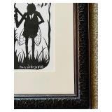 Framed Beatles Inspired Silhouette Artwork by Marc Johnson