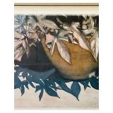 Signed Framed Print ‘Leaves Alone’ by Louise Noelle