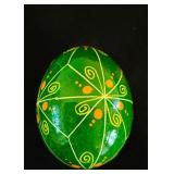 Collection of Six Vintage Ukrainian Painted Eggs