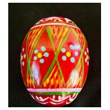 Collection of Six Vintage Ukrainian Painted Eggs