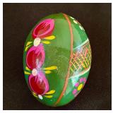 Collection of Six Vintage Ukrainian Painted Eggs