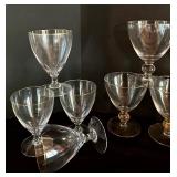 Vintage Gold Rimmed Glasses in Various Sizes