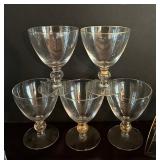 Vintage Gold Rimmed Glasses in Various Sizes