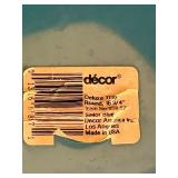 Vintage Round Blue Plastic Trays