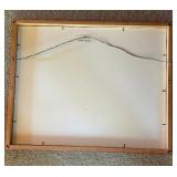 Framed Signed Watercolor Winter Landscape by Martha A. Francis