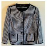New Beautiful Black and White Talbots Jacket Size 10