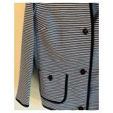 New Beautiful Black and White Talbots Jacket Size 10