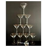 Set of 12 Martini Glasses