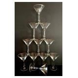 Set of 12 Martini Glasses