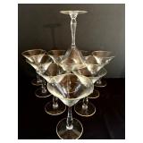 Set of 12 Martini Glasses