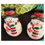 Holiday Tableware and Decor Collection Including Plates, Glasses, and Spreader Knives