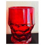 Set of 12 Ruby Red Viking Georgian Juice Glasses