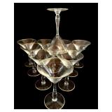 Set of 12 Martini Glasses