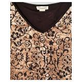 Tessuto Medium Dress with Velvet Pattern Accents