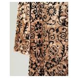 Tessuto Medium Dress with Velvet Pattern Accents