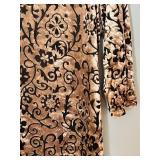 Tessuto Medium Dress with Velvet Pattern Accents