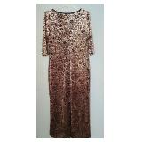 Tessuto Medium Dress with Velvet Pattern Accents