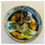 Set of 12 Vintage Japanese Sake Cups with Floral and Geometric Patterns