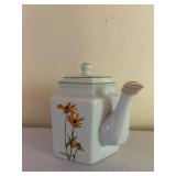 Tuscany Collection Floral Porcelain Teapot 6 Inch