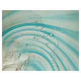 Artisan Crafted Signed Swirl Glass Bowl